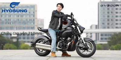 Hyosung GV300R moto thể thao kiểu dáng Bobber, nhiều công nghệ hiện đại giá hợp lý
