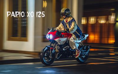 Mô tô Papio XO 125 trình làng theo phong cách racer thập niện 80-90